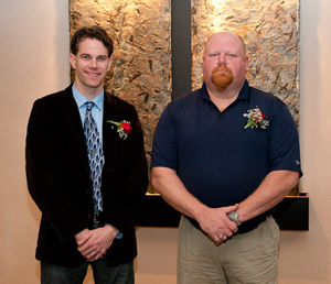 Excellence in Academic Advising award-winners Charles R. Niedermyer II, left, and Dave R. Cotner.