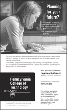 Merit Award-winning ad touts benefits of bachelor's degrees