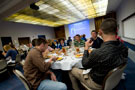 Members of Penn College's fall athletics teams enjoy banquet fare