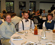 Bow tie-wearing baseball players add style to the festivities; from left are Kevin W. Fink, Skylar L. Gingrich and Garrett A. Hornung