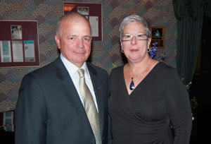 Blaise J. Alexander with Pennsylvania College of Technology President Davie Jane Gilmour.