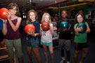 Friends and fun at the bowling alley