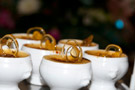 Crème brulee, presented with flair for a grand event