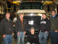 From left are students Scott Sipe II, Dillon P. Miller, Luke C. Laughlin, Kevin N. Seger and Landis M. Watts
