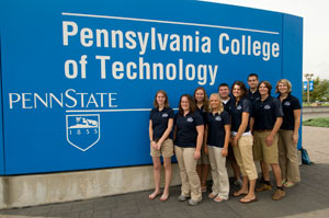 The staff of The Village at Penn College