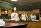 Chef Paul E. Mach, assistant professor of hospitality management/culinary arts, provides a cooking demonstration