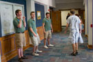 'Links' Collin A. Zimmerman, Steven V. Williams and Andrew R. Christoffel guide their audience into the ACC Auditorium