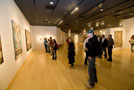 Gallery patrons view the latest exhibit