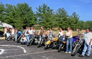 Members of the Feminengines women's motorcycle club have contributed to a scholarship fund in honor of a Pennsylvania College of Technology nursing student.