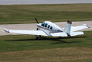 A Beechcraft Bonanza was among the aircraft bringing seminar attendees