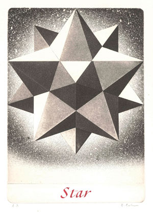 'Star,' 2005-07, etching, 12 inches by 9 inches