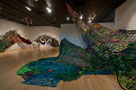 Textile 'grotto' transforms gallery space