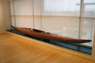 A kayak, impressively crafted by William T. Goddard, associate professor of construction technology