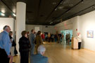 Gallery crowd listens to artist's talk
