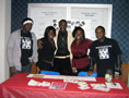 From left are club members Angel Stroud, Ene Echono, Elonzo Stroud (president), Temi Agboola and Charles Patrick