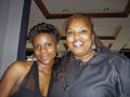 Student Yasmeen Slaughter , left, and Melodie Russell, Center director