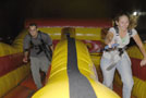 Fun, competition mix in inflatable arena