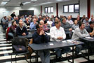 More than 90 technicians fill a Lumley Aviation Center classroom for a recertification seminar