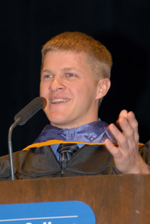 John T. Lipko speaks at Pennsylvania College of Technology%E2%80%99s commencement ceremony in December.%0A%0A