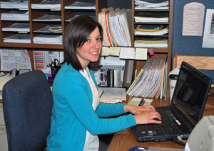 Kathryn M. Barbera, on the job with the Susquehanna Health Medical Group. (Photo provided by Susquehanna Health)