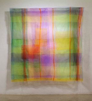 Cathy Breslaw's 'Lightness of Being %231,' industrial mesh, 98 inches by 97 inches