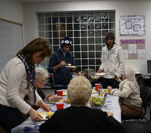 Clockwise from foreground%3A Ellen Kennelly, Jennifer Studenny, Janet Wolfe, Ali Alsakhin, Hattan Alotaibi and Marilyn Leavy