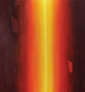 Chris Malcomson, %E2%80%9CReflection 1,%E2%80%9D 2010, oil on canvas, 54 inches by 50 inches