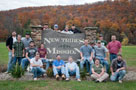 Instructor Glenn R. Luse, standing at right, with his 2010-11 masonry students
