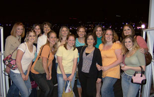 Occupational Therapy Assistant Club members at a conference in Long Beach, Calif.