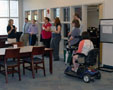 Penn College law tutor Beth A. Ask apprises Paralegal Visit Day participants of related Madigan Library offerings ...