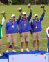 Zachary Plannick, left, with his gold-medal teammates
