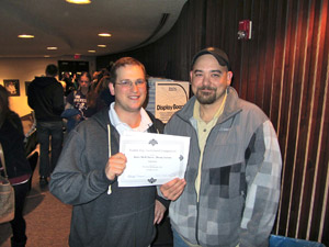 The team of Jason A. McWilliams, of Lock Haven (left), and Dennis L. Fetters, of Bellefonte, both students in the Radiography Program at Pennsylvania College of Technology, placed first in the Student Day Technibowl Competition hosted by the Radiography Club at Penn State Milton S. Hershey Medical Center.