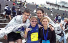 Students, instructor run regional half marathon
