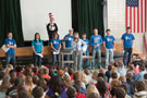 Wildcat readers are introduced to Sheridan school assembly