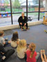 President Gilmour reads to youngsters