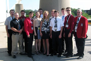 Penn Colege's 10 student competitors join their faculty advisers at SkillsUSA nationals
