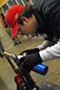 Welding competitors include Justin Rosannon, of Schuylkill Technology Center-South Campus