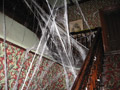 A web-woven stairway