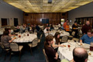 Informal 'drop-in' hours made for a relaxing night of dining, conversation and charity