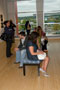 Students gather for peers' exhibit