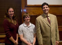 Mayor Gabriel J. Campana, right, with Jessica L. Tobias and Joshua W. Brunk