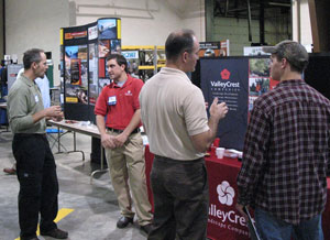 A perennial financial supporter of Pennsylvania College of Technology, ValleyCrest Companies also attended the Fall Career Fair in October at the college's Schneebeli Earth Science Center near Allenwood. (Photo by Melissa M. Stocum, coordinator of matriculation and retention for the %0ASchool of Natural Resources Management)