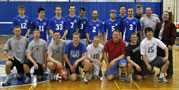 Wildcat volleyball team gathers with alumni challengers in Bardo Gym