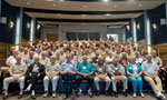 Williamsport Technical Institute alumni gather for a group photo in the SASC presentation room
