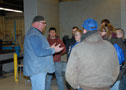 Welding instructor David R. Cotner shares his expertise with visitors from the Pennsylvania Conservation Corps
