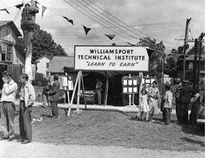 The Gallery at Penn College will showcase photos from the institution's rich history, including this 1949 look at a Williamsport Technical Institute open house, from Oct. 6 to Nov. 8.