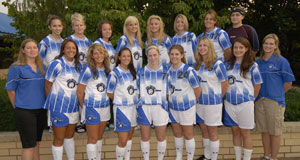 The Pennsylvania College women's soccer team, at a recent 'Meet the Wildcats' event.