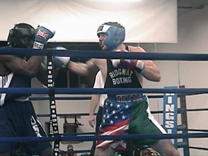 Anthony J. Tettis, representing the Ridgway Boxing Club.