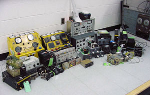 Equipment from ASB Avionics is displayed at the Lumley Aviation Center in Montoursville.