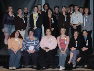 Twenty of this year's honorees gather for a group photo in Penn's Inn. Front row, from left%3A Catherine V. McCall, Genelle Gatsos, Jennifer L. Hammond, Jessica D. Quinn, Wendy A. Cunningham and Carolyn Strickland. Back row, from left%3A Sara D. Rust, Julie M. Reppert, Davie Jane Gilmour, Erin A. Karpich, Angela D. Rymer, Kimberly R. Henry, Nancy A. Grausam, Linda A. Sweely, Molly J. Steele-Schrimp, Elaine J. Lambert, Kay E. Dunkleberger, Jennifer J. Bowers, Patty L. Schrader and Sharon Waters.